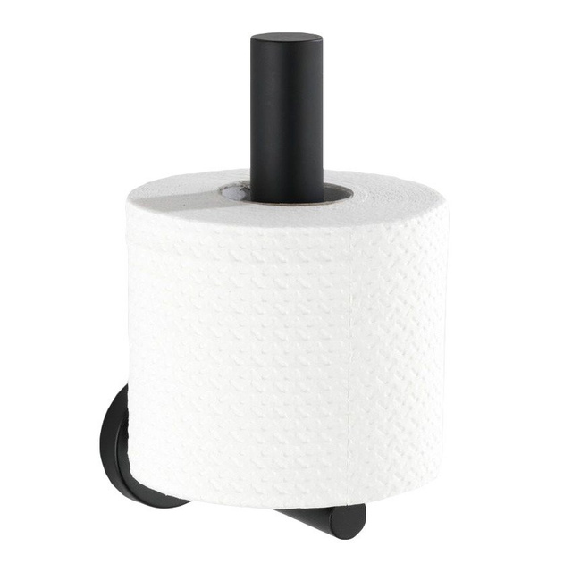 Suport hartie igienica MEZZANO, Negru, 18x12,5x8 cm, WENKO
