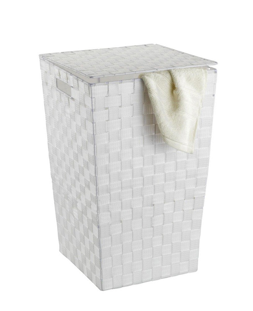 Coș decorativ pentru rufe Adria WENKO 48l, recipient de baie închis cu mânere