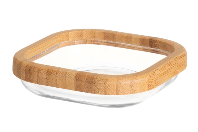 Borcan de bumbac ROPE, sticlă și bambus