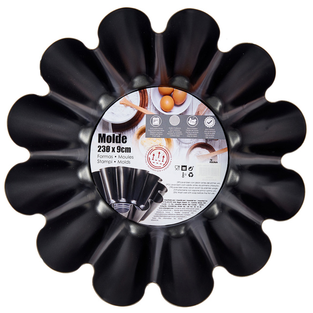 Formă rotundă de copt Ø 23 cm, oțel carbon.