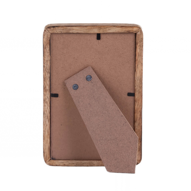 Ramă foto din lemn, verticală, din lemn de mango, 23 x 2 x 28 cm