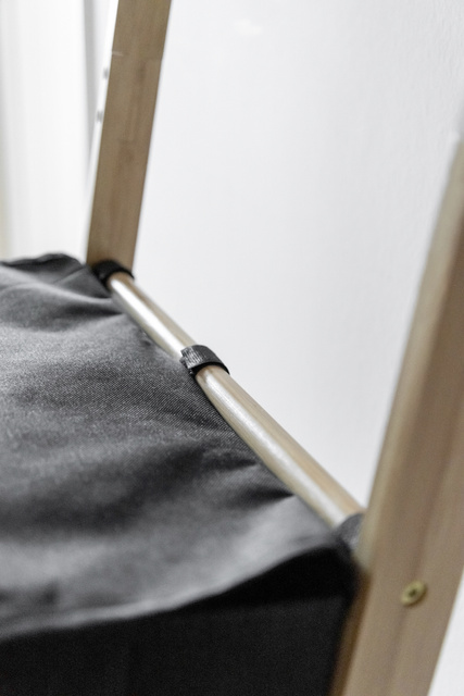 Suport pentru prosoape, 2 compartimente, bambus, Ecori, WENKO