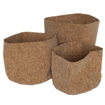 Set 3 cosuri depozitare Simplicity, din pluta