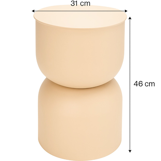 Masa coloană DISA, mată, Ø 31 cm, nisipie