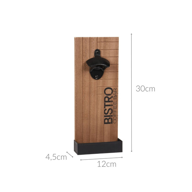 Deschizator de perete pentru sticle Bistro, 30 x 12 cm