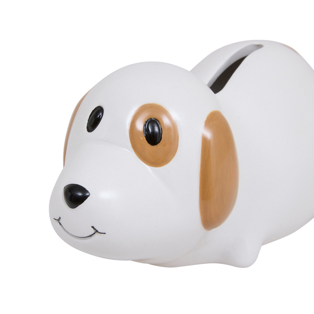 Cufărul de economii cățel SCOTT, 15 x 8 x 7 cm