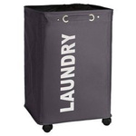 Coș de rufe QUADRO - recipient de 79 l, WENKO, gri