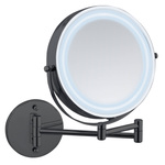 Oglinda cosmetica LED de perete LUMI, instalare fara gaurire