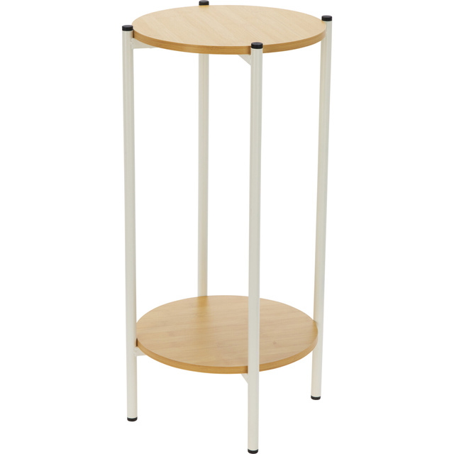 Masa auxiliară înaltă KIRO, Ø 31 x 61 cm, albă