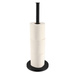 Suport pentru hârtie igienică BLACKLINE, negru mat, Ø 15 cm