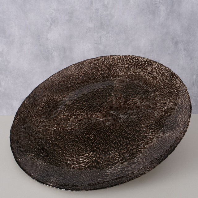 Placă decorativă din sticlă MARONI, Ø 32 cm