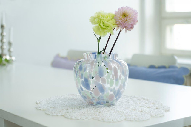 Vază de sticlă OMBRA, 15 cm, design unic