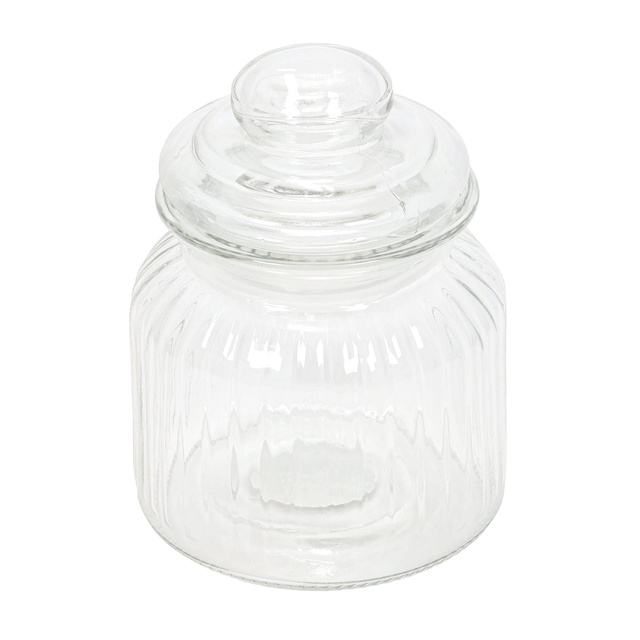 Borcan cu nervuri cu capac etanș, 500 ml