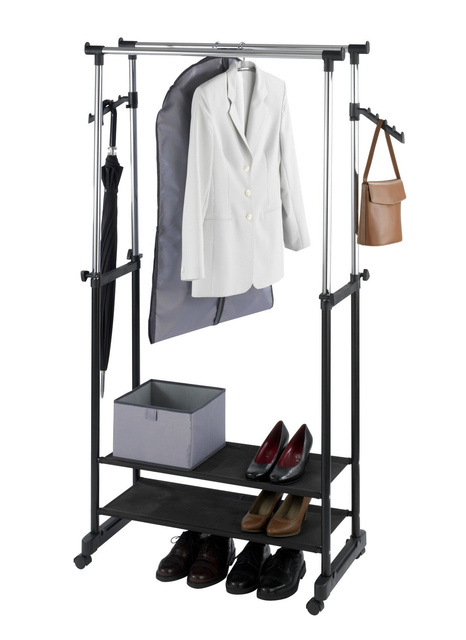 Suport telescopic pentru haine - dulap pe roți, WENKO