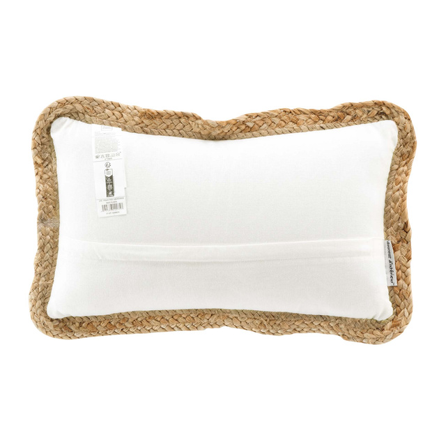 Perna decorativa cu margini din iuta, 30 x 50 cm
