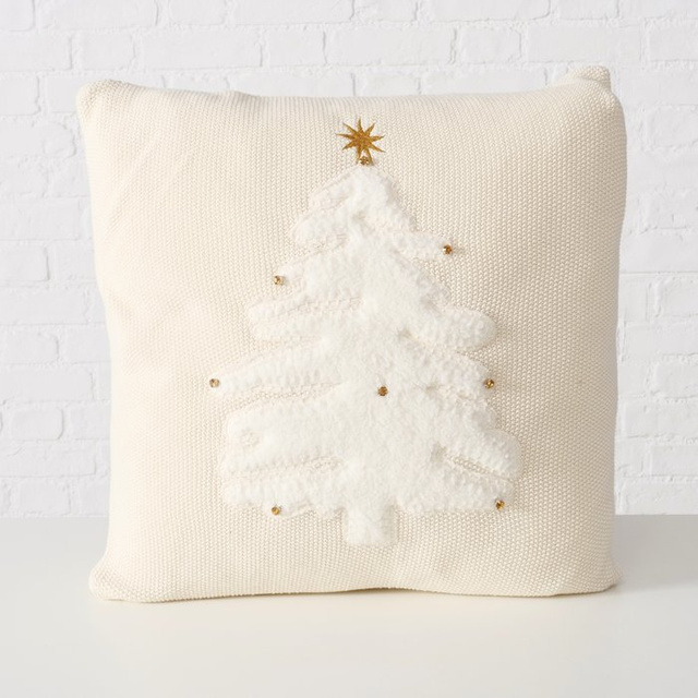 Perna decorativă cu brad JOULU, 50 x 50 cm