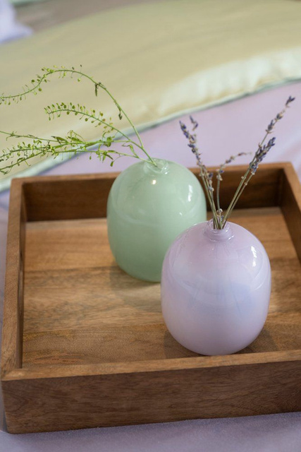 Vază din sticlă pastel CROCUS, 12,5 cm