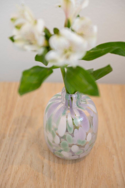 Vază de sticlă OMBRA, 13 cm, design unic