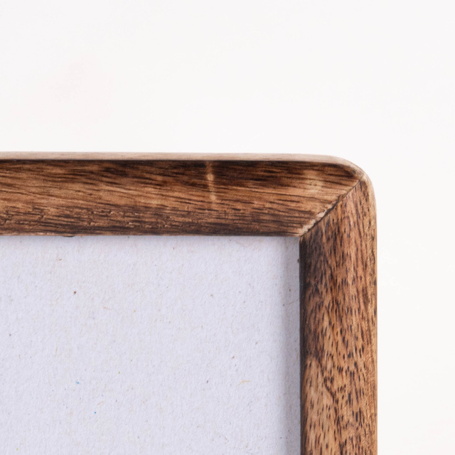 Ramă foto din lemn, verticală, din lemn de mango, 23 x 2 x 28 cm