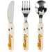 Set de tacamuri pentru copii cu maner din plastic, 3 bucati
