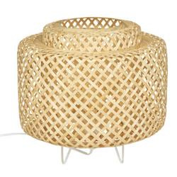Lampa de masa in stilul boho LIBY, impletitura din bambus, 25 cm