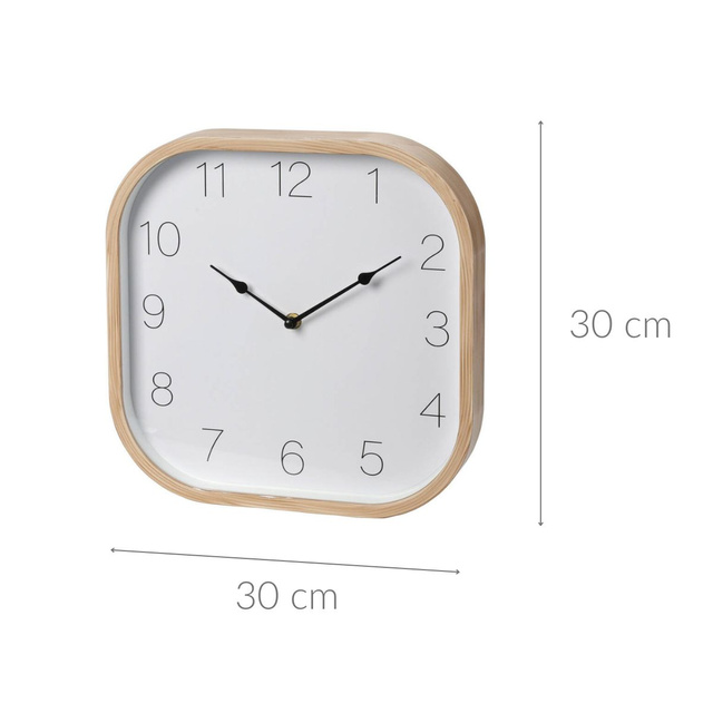 Ceas cu rama din imitatie de lemn