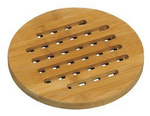 Coaster pentru vase calde, 19 cm, bambus, KESPER