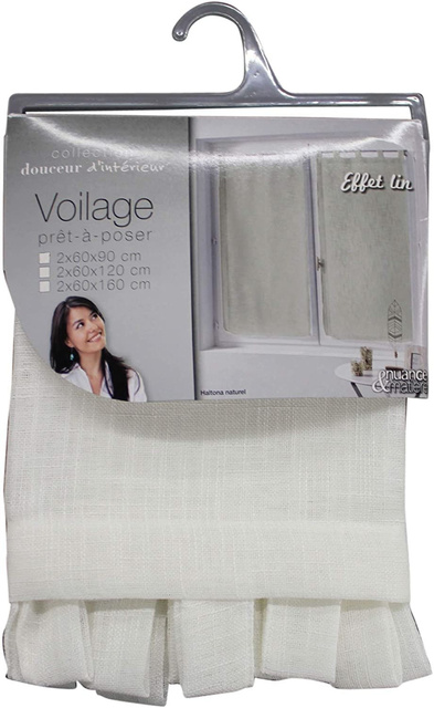 Perdea scurta bucatarie HALTONA, 60 x 160 cm, 2 bucati