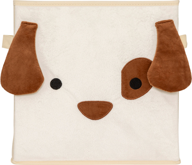 Containere textile ANIMAL, motiv pentru copii, 29 x 29 x 29 cm, cățel.