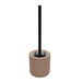 Perie de toaletă cu mâner negru și recipient ceramic, MAMBO