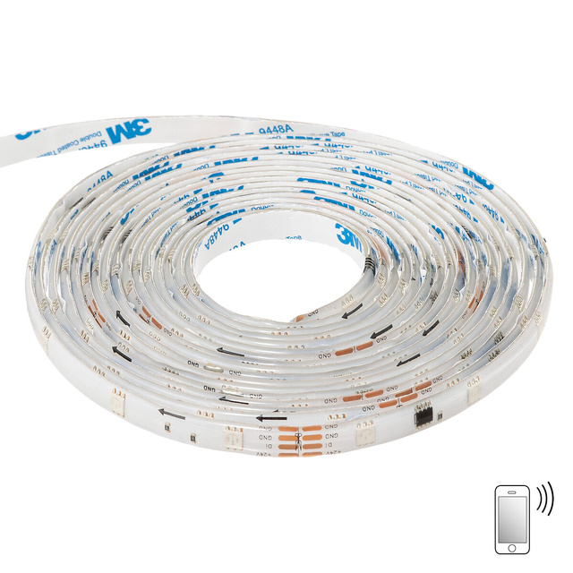 Banda LED RGB de 5 metri, Bluetooth si telecomanda