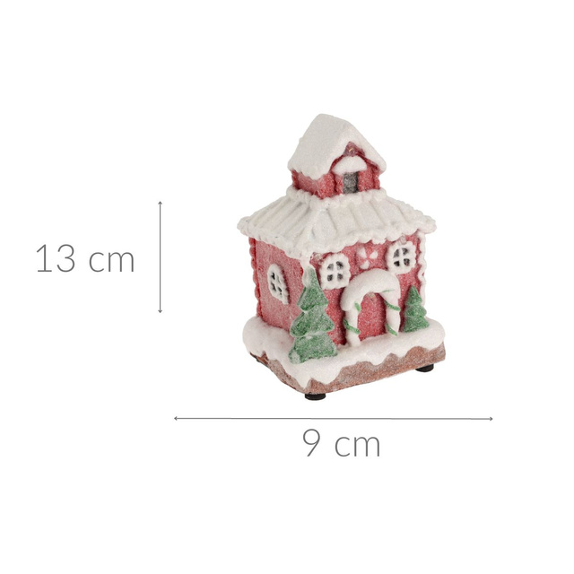 Casuta decorativa din turta dulce, 9 x 8 x 13 cm