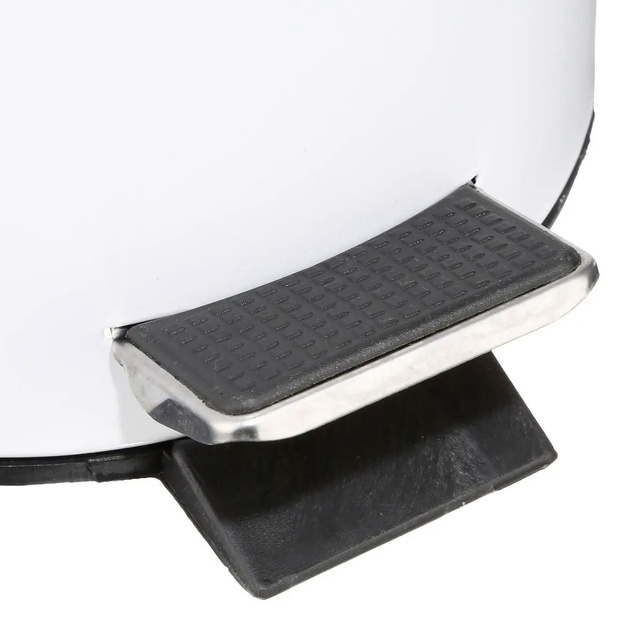 Cos de gunoi din otel, 3L, Alb