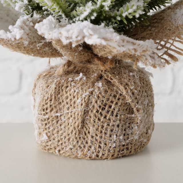 Brad artificial în ghiveci din iută TANNE, 31 cm