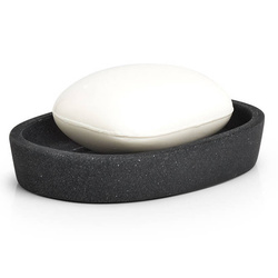 Savoniera imitație de piatră, negru, ZELLER