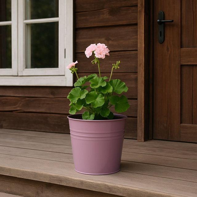 Capac pentru ghiveci din zinc, 17 x 15 cm