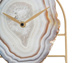 Ceas elegant cadran cu model de agat, 20 x 19,5 cm