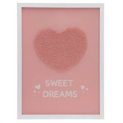 Placă înramată cu un mesaj adorabil pentru camera copilului, 30 x 40 cm