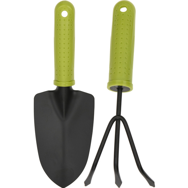 Unelte de grădinărit de bază, set, grebla și lopată