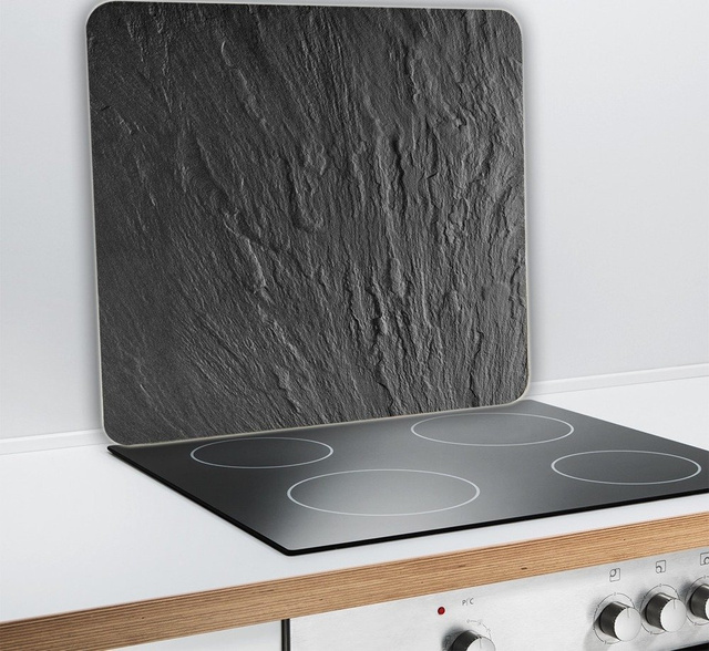 Protecție pentru plita, geam din sticlă călită cu un model elegant + picioare antiderapante - WENKO