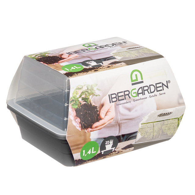 Mini sera din plastic, seminte de casa, 17,4 x 21,5 x 12,8 cm