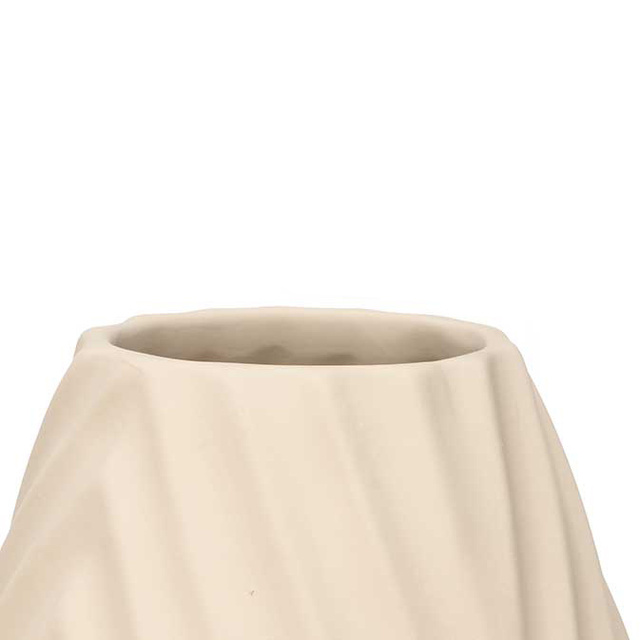 Vaza ceramica DIAGONAL STRIPE, bej