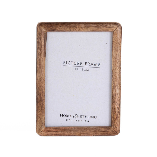 Ramă foto din lemn, verticală, din lemn de mango, 23 x 2 x 28 cm