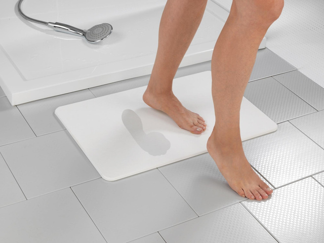 Covor de baie SIMI, 60 x 39 cm, alb, WENKO