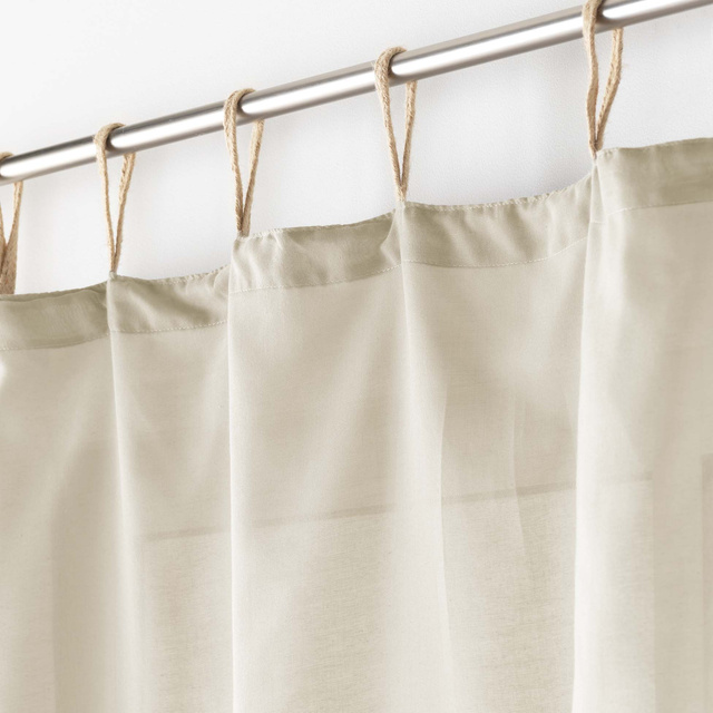 Perdea cu bretele de iuta BELANI, 140 x 240 cm