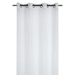 Cortină albă, transparentă, 135 x 260 cm