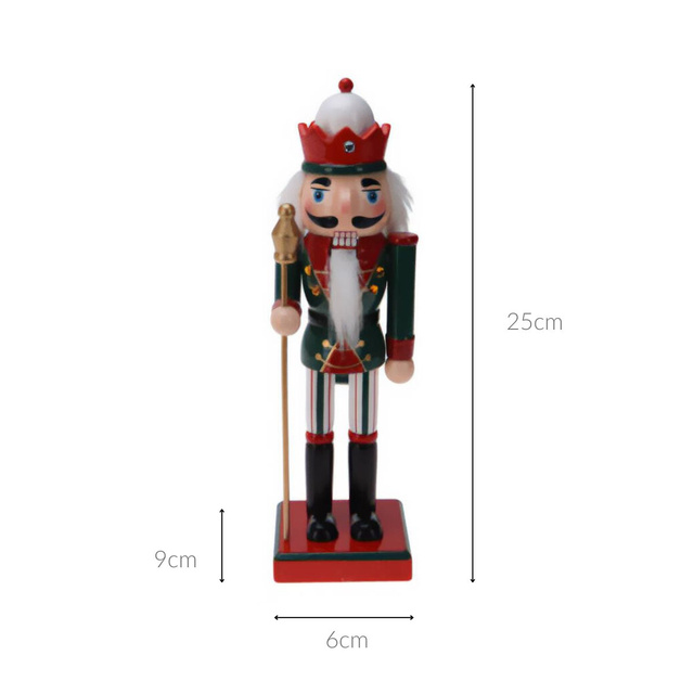 Bunicel de nuci, figură din lemn de pin, 25 cm