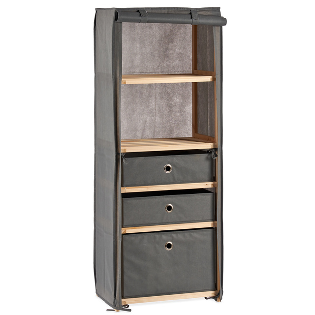 Dulap cu poliță și 3 sertare din material textil