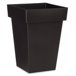 Ghiveci cu auto-udare, plastic, patrat