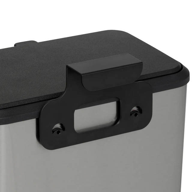 Coș pentru deșeuri bio ECO cu carcasă din oțel inoxidabil, 5 l